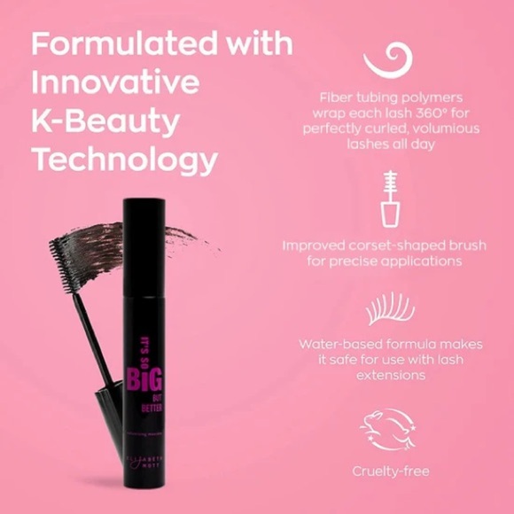 NIB Elizabeth Mott It's So Big Volumizing Mascara in Black - Picture 4 of 9